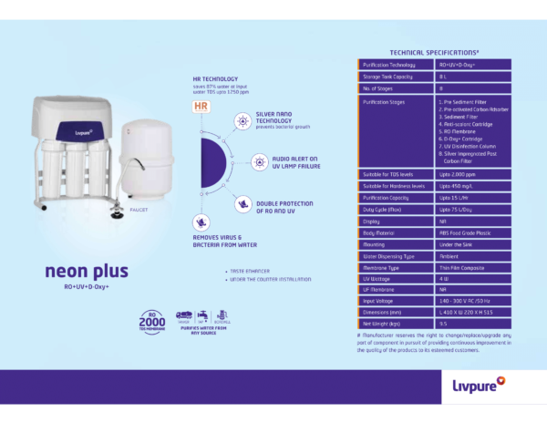 Under The Counter (UTC) Neon Water Purifier - Image 9