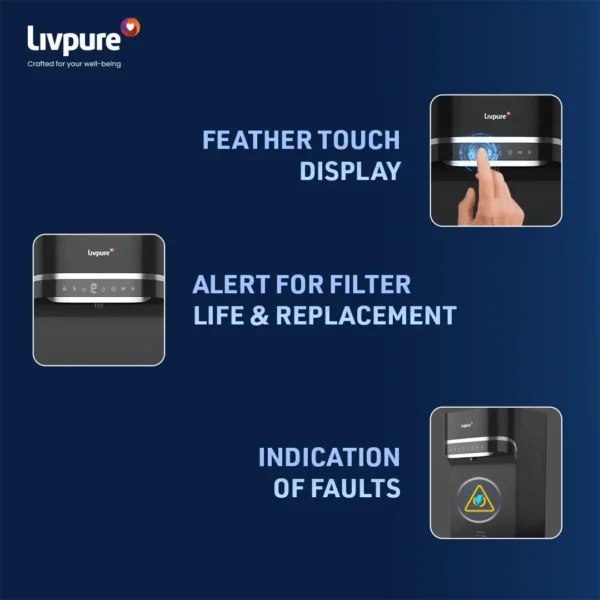 Livpure Sereno RO + UV + UF + Copper with Stainless Steel Tank Water Purifier - Image 3